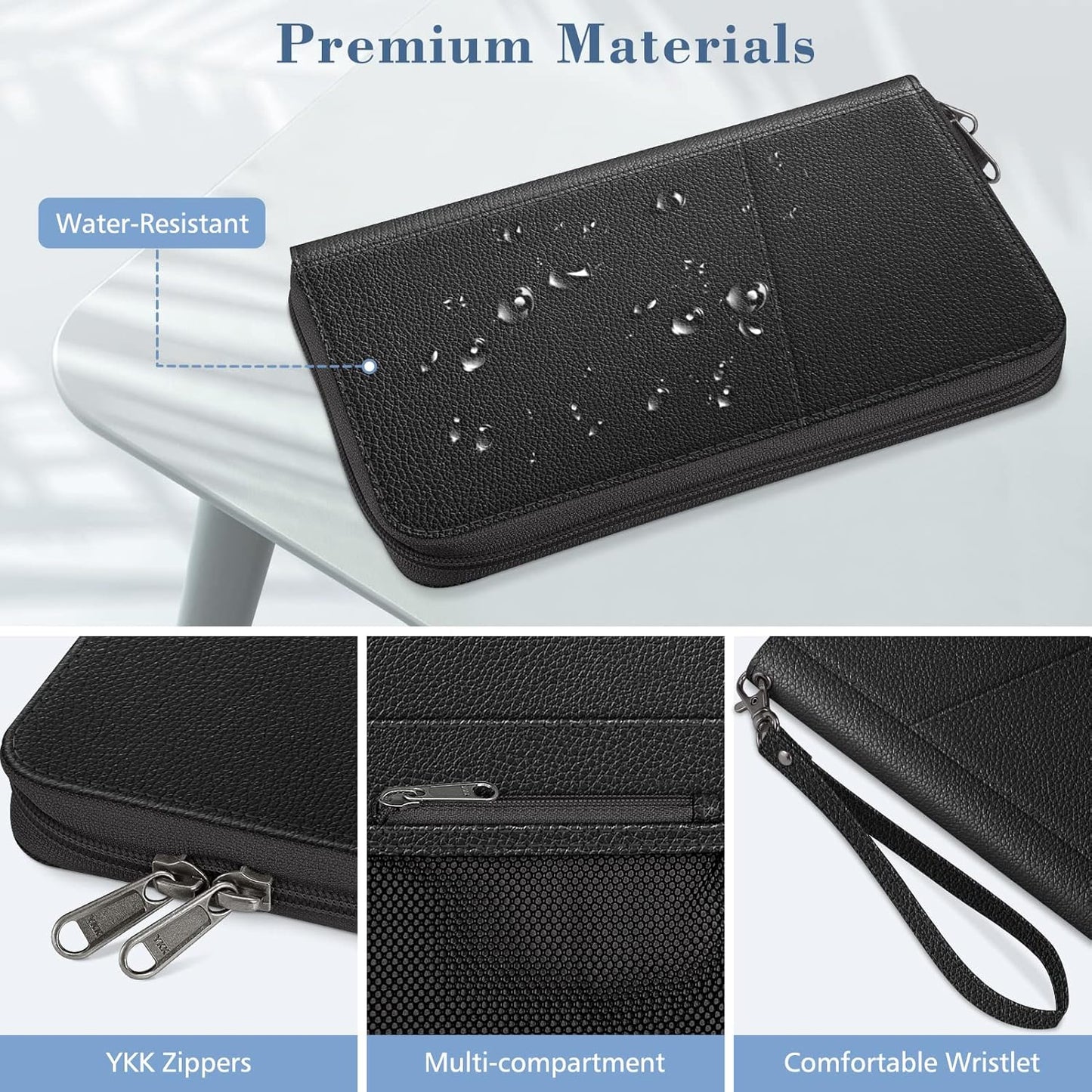 RFID Blocking Family Passport Wallet