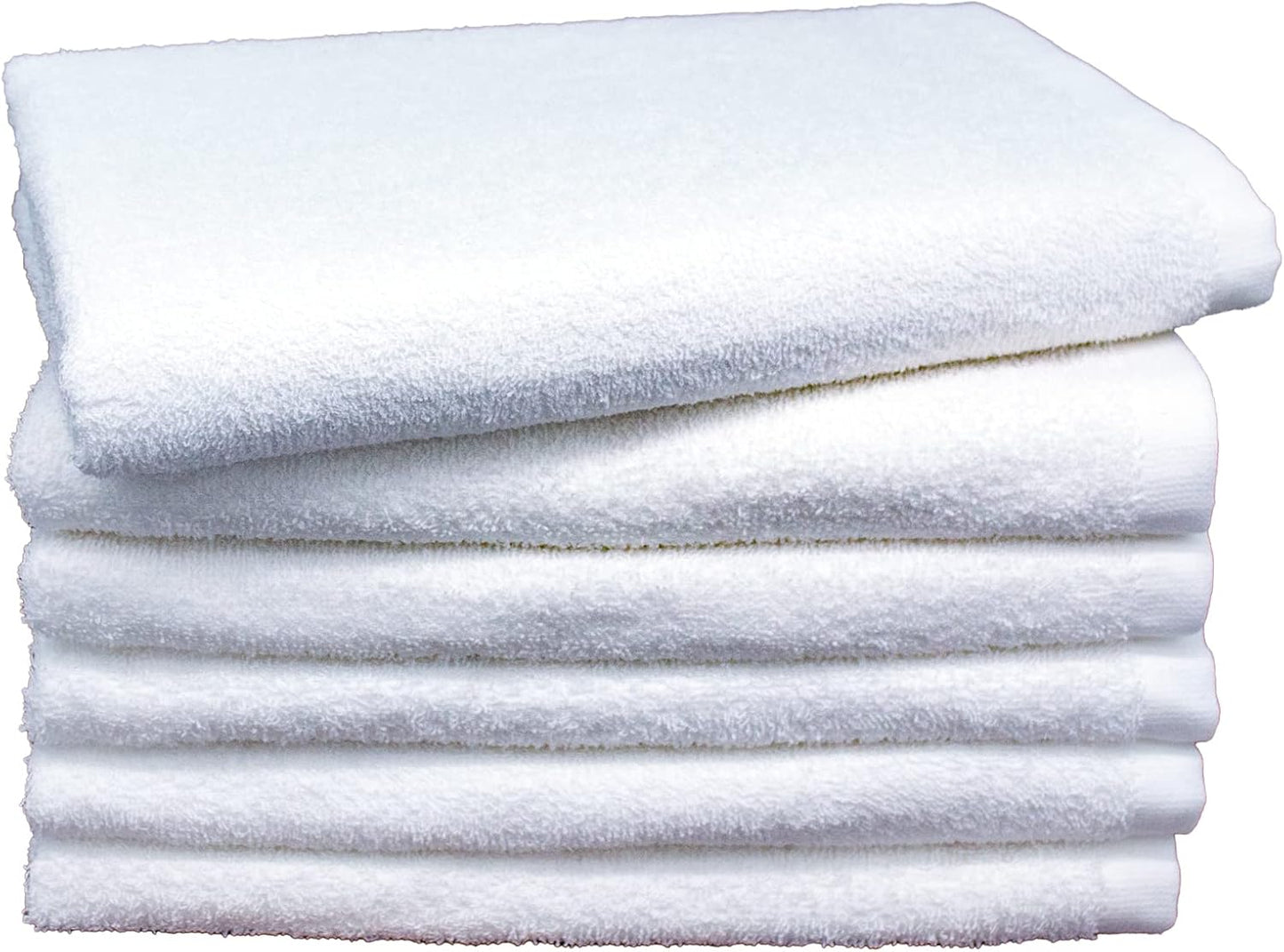 5 pcs Quick-Dry Bath Towel – White (25x50")