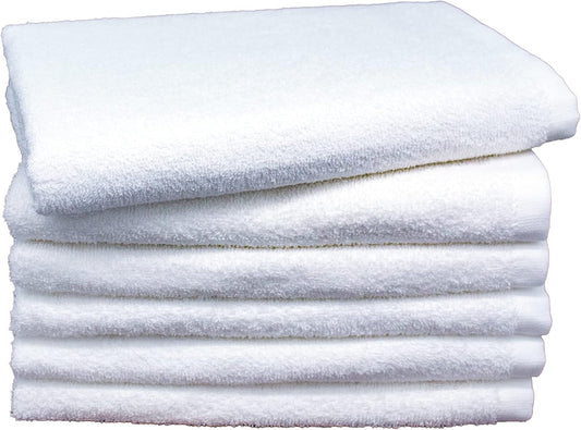 5 pcs Quick-Dry Bath Towel – White (25x50")
