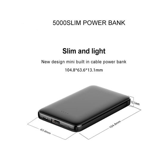 Slim 5000mAh Power Bank