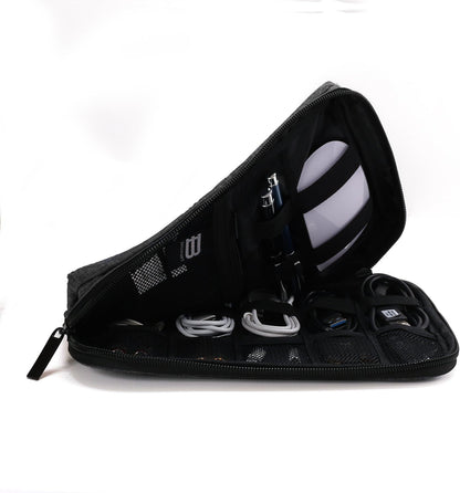 Electronics Travel Organizer Case (Black)
