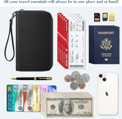 RFID Blocking Family Passport Wallet